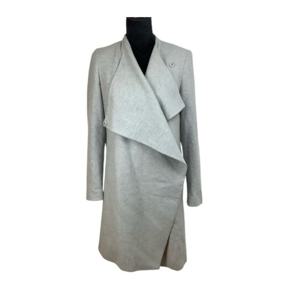 All Saints Ora Gray Coat size 4 - Picture 1 of 3